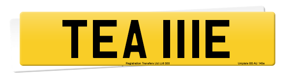 Registration number TEA 111E
